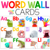 Word Wall Letters and Alphabet Cards for Colorful Classroom Decor