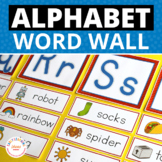 Alphabet Word Wall Letters and Word Cards - ABC Letter Sou