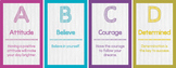 Word Wall Cards - ABC's of Character - "A to Z”