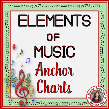 Preview of Music Elements Posters and Worksheets for Middle or Junior High School