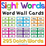Dolch Sight Word Cards (white cards included)