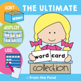 Word Cards and Flashcards Bundle