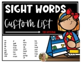 Word Wall Cards - Sight Words Custom Cards for Krystina