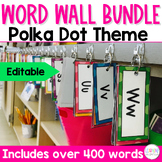 Word Wall Cards and Letters Bundle | Sight Words | Polka D