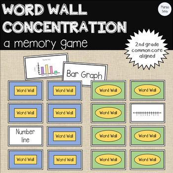 Preview of Word Wall Concentration: A Memory Matching Game!