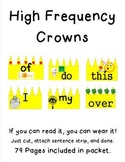 Sight Word Crowns that are Catchy! The Spy of I, the Eye o