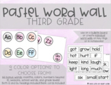 EDITABLE Word Wall - Dolch Third Grade