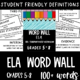 Word Wall- ELA 5th, 6th, 7th, 8th grade