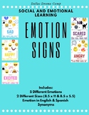 Word Wall Emotion Signs