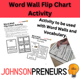 Word Wall Flip Chart Activity