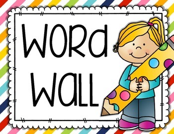 Preview of Word Wall Freebie - Header and Alphabet Cards