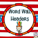 Word Wall Headers - Circus Theme