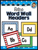 Word Wall Headers (Retro)