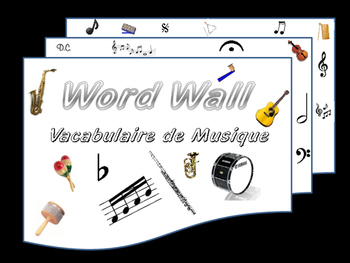 Preview of Word Wall La Musique