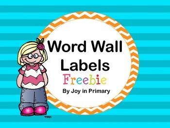 Preview of Word Wall Labels