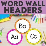 Word Wall Letters | Bright Classroom Decor