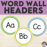 Word Wall Letters | Calming Colors Classroom Decor