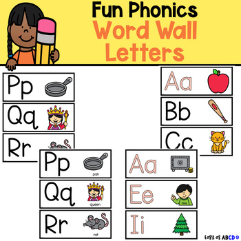 Preview of Word Wall Letters: Fun Phonics