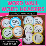 Word Wall Letters Only Polka Dot Style