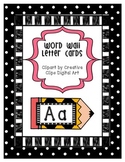 Word Wall Letters - Pencil Templates