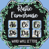 Word Wall Letters - RUSTIC FARMHOUSE Themed