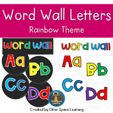 Word Wall Letters - Rainbow Theme