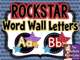 Word Wall Letters - Rock Star Theme