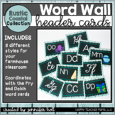 Word Wall Letters (Rustic Coastal Farmhouse)