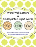 Word Wall Letters & Sight Words in Quatrefoil {editable}