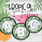 Word Wall Letters - Tropical Theme