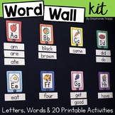 Word Wall Letters, Words, and Printable Activities