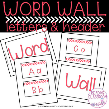 Preview of Word Wall Letters & Header {F R E E B I E}