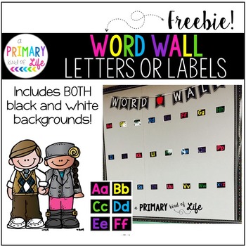 Preview of Word Wall Letters and Headings - FREEBIE!