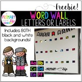 Word Wall Letters and Headings - FREEBIE!