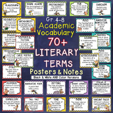 Word Wall Literary Vocabulary Terms Interactive Notes