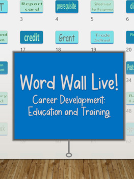 Preview of Word Wall Live! Vocabulary Review Game - Education, Training, Careers, College
