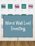 Word Wall Live! Vocabulary Review Game - Investing, Financ