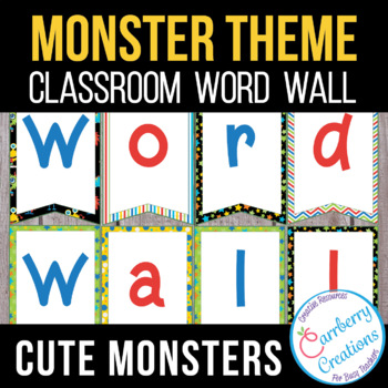 Preview of Word Wall Monster Theme