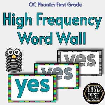 Preview of Word Wall: OpenCourt High-Frequency Words - First Grade (+ Kindergarten)