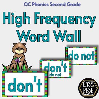 Preview of Word Wall: OpenCourt High-Frequency Words - Second Grade