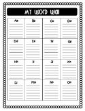 Word Wall- PRINTABLE, B&W