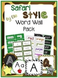 Word Wall Pack - Safari Style Theme {Jungle and Animal Print}
