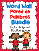 Word Wall/Pared de Palabras Bundle - English & Spanish