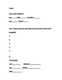 Word Wall Spelling Worksheets