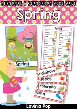 Preview of Spring Word Wall