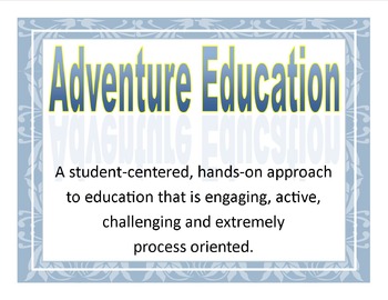 Preview of Adventure Education and Character Ed. Word Wall