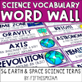 Earth and Space Science Word Wall | Vocabulary Cards
