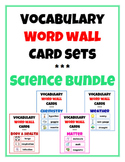 Word Wall Vocabulary Cards: Science Bundle