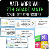 Word Wall Vocabulary Posters | 7th Grade Math Units | 178 