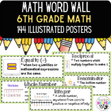 Word Wall Vocabulary Posters for 6th Grade Math Units | 14